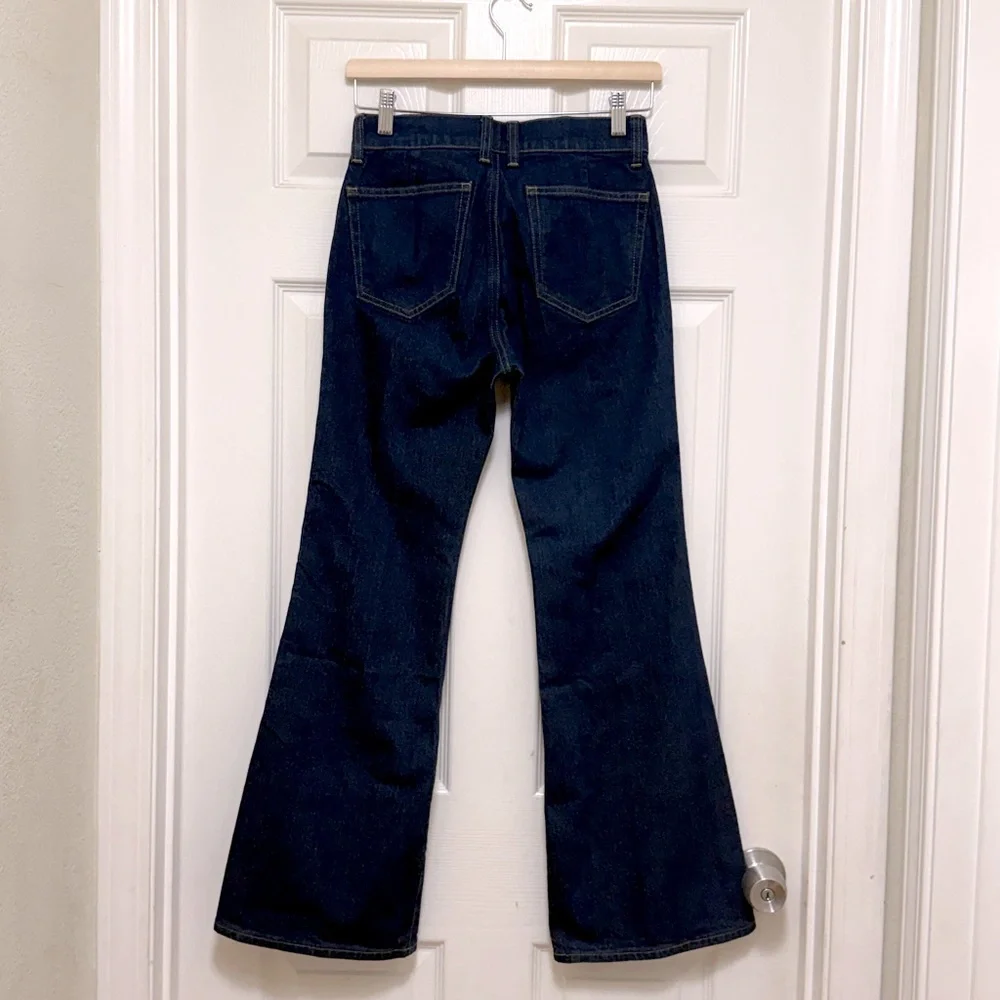 NWT J.Crew Petite New Vintage Flare Jean in Rinse Wash - Picture 9 of 11